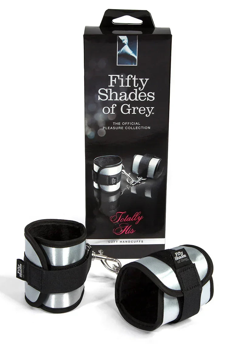 FiftyShadesofGreyTotallyHisSoftHandcuffs2 @ Happytoys Sexshop: online sex shop for Feeling Happy & Easy 😊 the erotic store owned by a woman