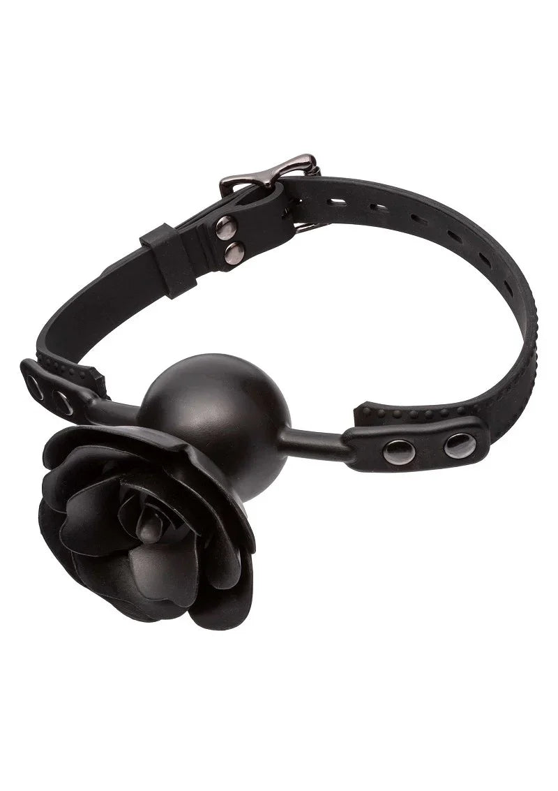 Forbidden Removable Rose Gag by CalExotics - Happytoys Sexshop: online sex shop for Feeling Happy & Easy 😊 - Discreet geleverd