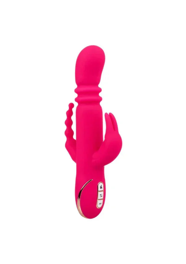 HeatedSiliconeTripleRabbitbyCalExotics1 @ Happytoys Sexshop: online sex shop for Feeling Happy & Easy 😊 the erotic store owned by a woman