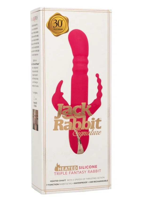 HeatedSiliconeTripleRabbitbyCalExotics2 @ Happytoys Sexshop: online sex shop for Feeling Happy & Easy 😊 the erotic store owned by a woman