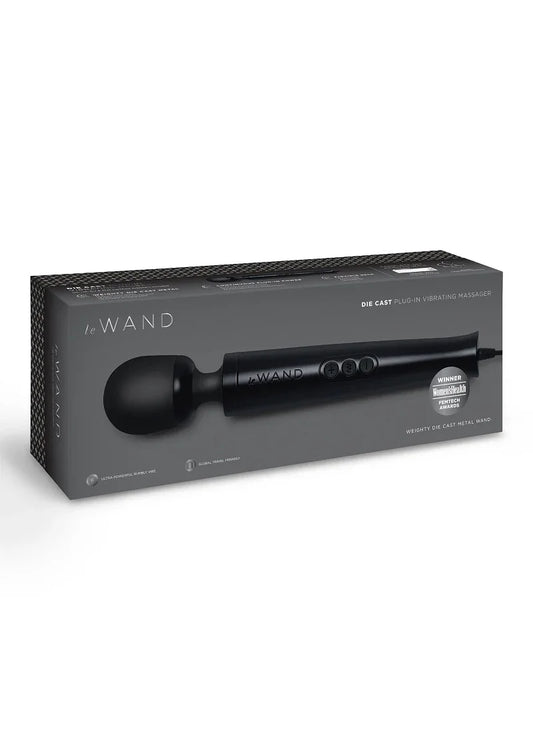 Die Cast Plug-In Vibrating Massager (black) Le Wand - Happytoys Sexshop: online sex shop for Feeling Happy & Easy 😊 - Discreet geleverd
