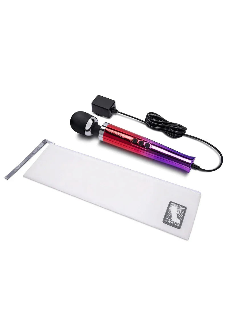 Le Wand Die Cast Plug-In Vibrating Massager (multicolour) - Happytoys Sexshop: online sex shop for Feeling Happy & Easy 😊 - Discreet geleverd