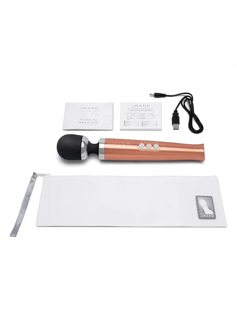 LeWandDieCastRechargeableVibratingMassager_rosegold_7 @ Happytoys Sexshop: online sex shop for Feeling Happy & Easy 😊 the erotic store owned by a woman