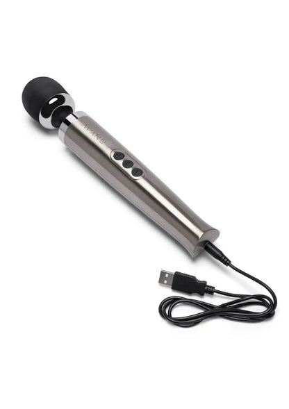 Die Cast Rechargeable Vibrating Massager (silver) by Le Wand - Happytoys Sexshop: online sex shop for Feeling Happy & Easy 😊 - Discreet geleverd