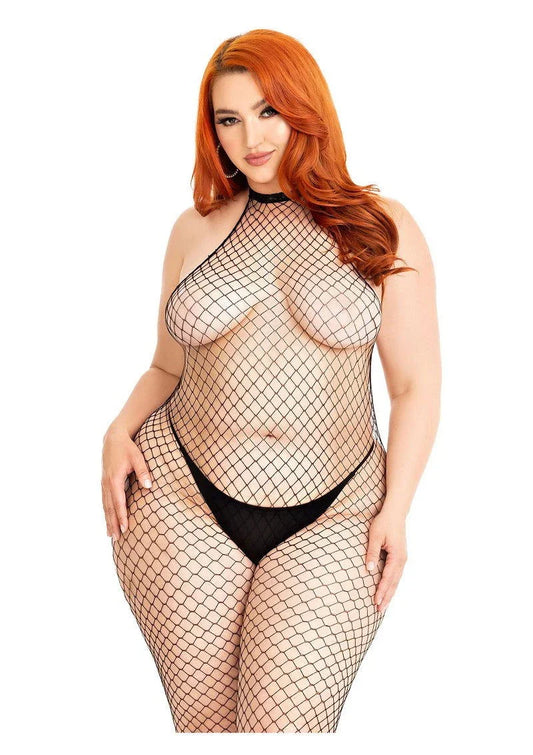 Net backless bodystocking + by Leg Avenue - Happytoys Sexshop: online sex shop for Feeling Happy & Easy 😊 - Discreet geleverd