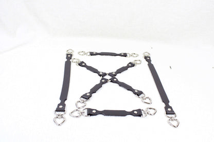 BDSM Accessories Leather Restraint Connector Strap for BDSM Play - Happytoys Sexshop: online sex shop for Feeling Happy & Easy 😊 - Discreet geleverd