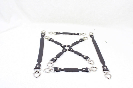 BDSM Accessories Leather Restraint Connector Strap for BDSM Play - Happytoys Sexshop: online sex shop for Feeling Happy & Easy 😊 - Discreet geleverd