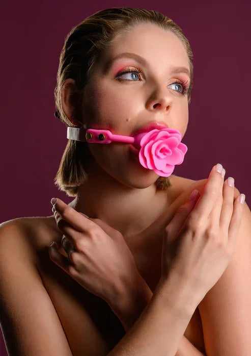 Malibu Rose Ball Gag by Taboom - Happytoys Sexshop: online sex shop for Feeling Happy & Easy 😊 - Discreet geleverd