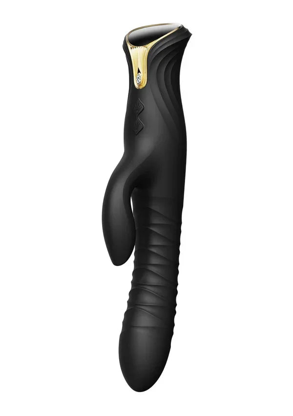 Mose Rabbit Thruster+Heating Black By Zalo - Happytoys Sexshop: online sex shop for Feeling Happy & Easy 😊 - Discreet geleverd