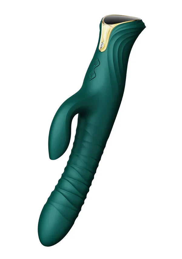 Mose Rabbit Thruster+Heating Green By Zalo - Happytoys Sexshop: online sex shop for Feeling Happy & Easy 😊 - Discreet geleverd