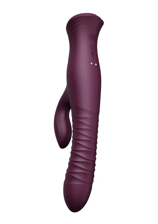 Mose Rabbit Thruster+Heating Purple By Zalo - Happytoys Sexshop: online sex shop for Feeling Happy & Easy 😊 - Discreet geleverd