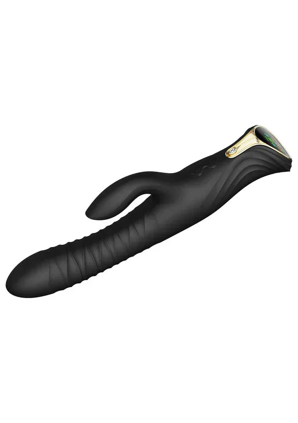 Mose Rabbit Thruster+Heating Black By Zalo - Happytoys Sexshop: online sex shop for Feeling Happy & Easy 😊 - Discreet geleverd