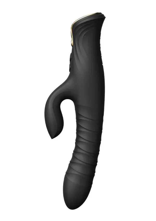 Mose Rabbit Thruster+Heating Black By Zalo - Happytoys Sexshop: online sex shop for Feeling Happy & Easy 😊 - Discreet geleverd