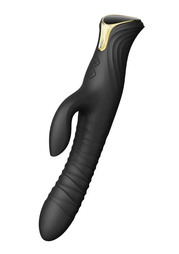 Mose Rabbit Thruster+Heating Black By Zalo - Happytoys Sexshop: online sex shop for Feeling Happy & Easy 😊 - Discreet geleverd