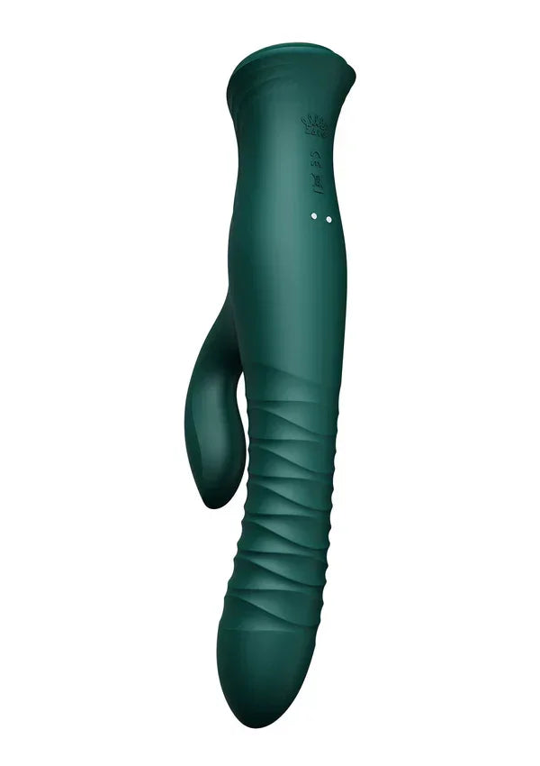 Mose Rabbit Thruster+Heating Green By Zalo - Happytoys Sexshop: online sex shop for Feeling Happy & Easy 😊 - Discreet geleverd