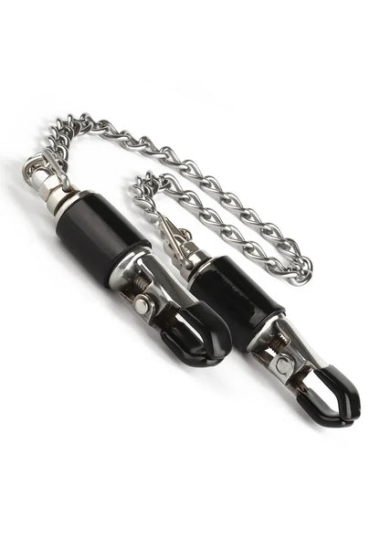 Mr.SteelBarrelTitClampsWithChain1 @ Happytoys Sexshop: online sex shop for Feeling Happy & Easy 😊 the erotic store owned by a woman