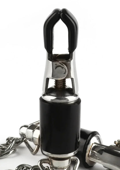 Mr.SteelBarrelTitClampsWithChain3 @ Happytoys Sexshop: online sex shop for Feeling Happy & Easy 😊 the erotic store owned by a woman