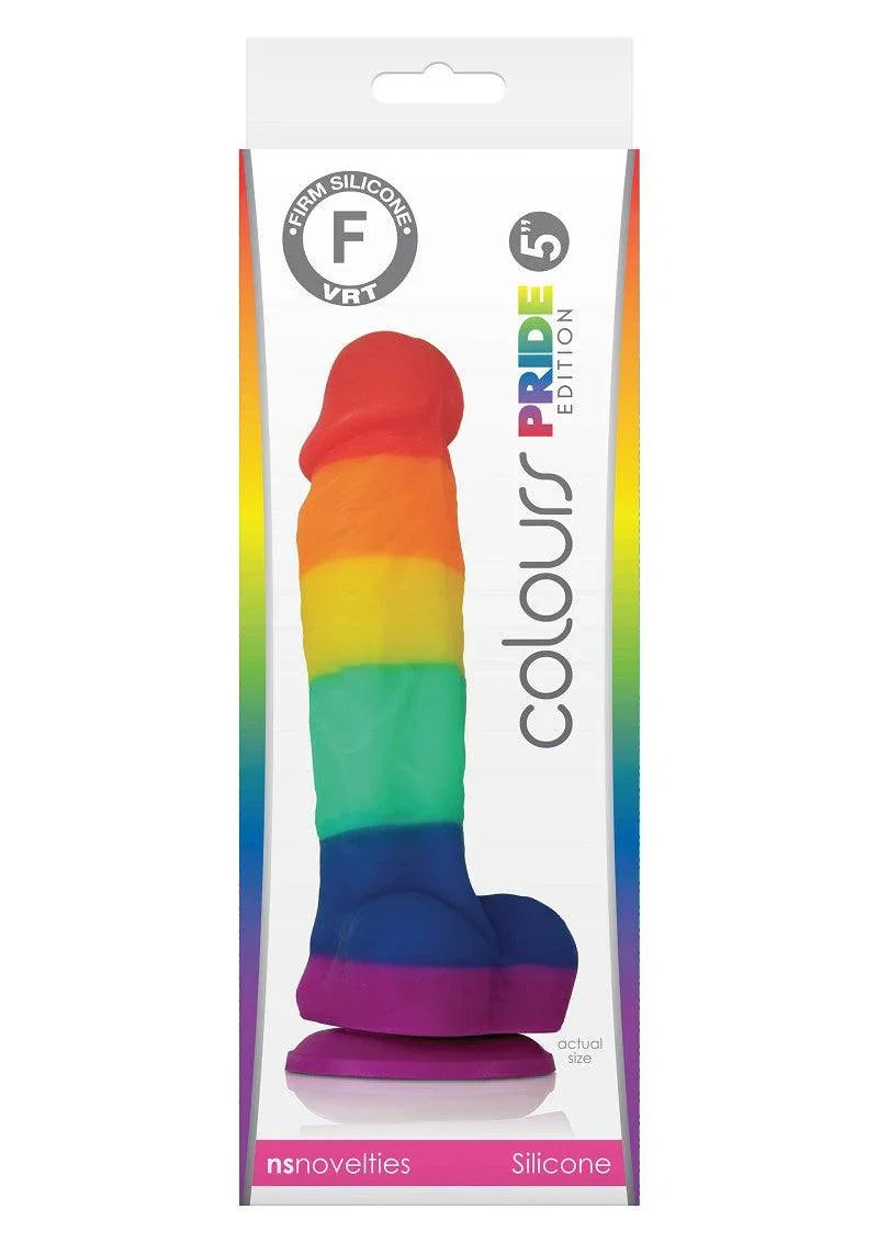 NS Novelties Colours Pride Edition 5' Dildo - Happytoys Sexshop: online sex shop for Feeling Happy & Easy 😊 - Discreet geleverd