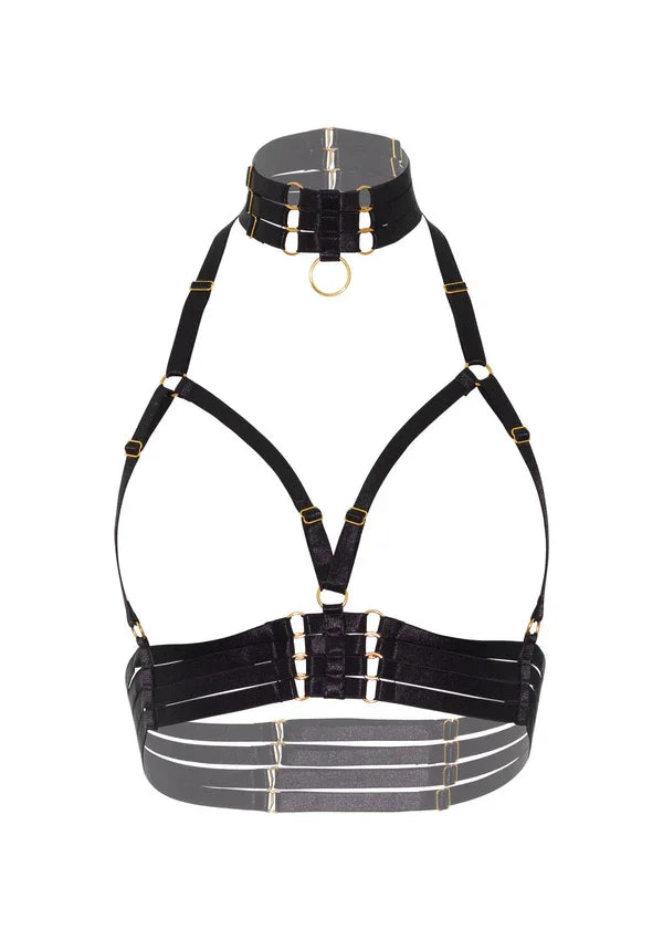 Open Cup Bra Plus O-Ring Collar by Kinky Diva - Happytoys Sexshop: online sex shop for Feeling Happy & Easy 😊 - Discreet geleverd