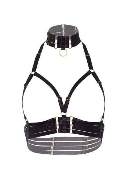 Open Cup Bra Plus O-Ring Collar by Kinky Diva - Happytoys Sexshop: online sex shop for Feeling Happy & Easy 😊 - Discreet geleverd