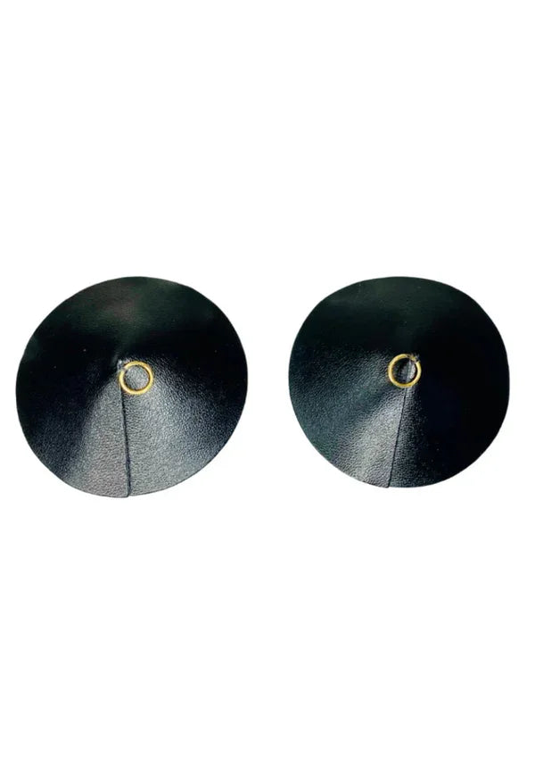PU Leather Nipple Covers Ring by Kinky Diva - Happytoys Sexshop: online sex shop for Feeling Happy & Easy 😊 - Discreet geleverd