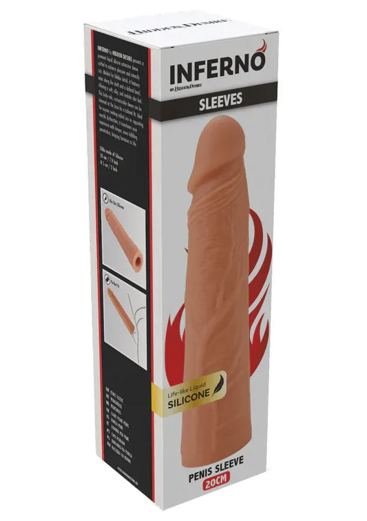 Penis Sleeve Liquid Silicone 20 cm by Hidden Desire - Happytoys Sexshop: online sex shop for Feeling Happy & Easy 😊 - Discreet geleverd