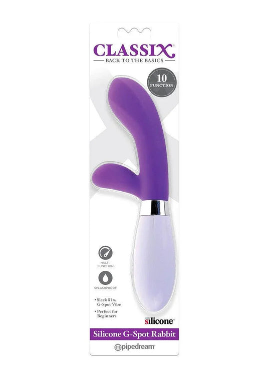 Pipedream Classix Silicone G-Spot Rabbit vibrator - Happytoys Sexshop: online sex shop for Feeling Happy & Easy 😊 - Discreet geleverd