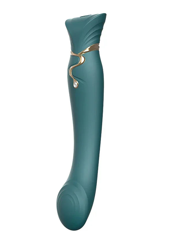 Queen G-Spot Puls Wave Vibrator (green) by Zalo - Happytoys Sexshop: online sex shop for Feeling Happy & Easy 😊 - Discreet geleverd