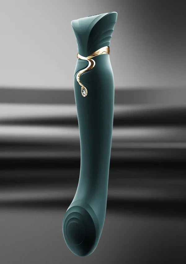 Queen G-Spot Puls Wave Vibrator (green) by Zalo - Happytoys Sexshop: online sex shop for Feeling Happy & Easy 😊 - Discreet geleverd