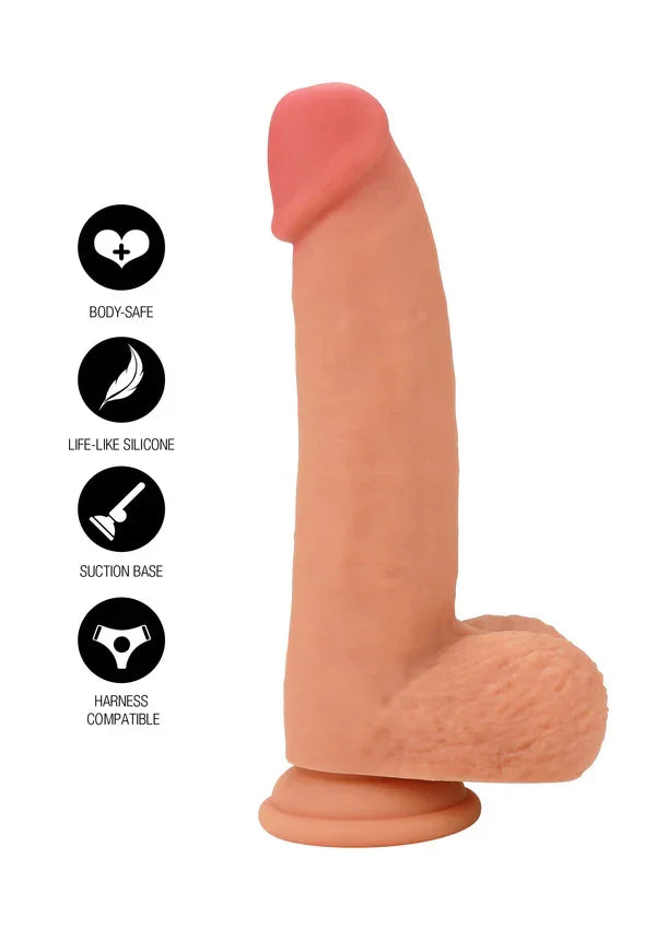 Realistic Dildo Liquid Silicone 18 cm by Hidden Desire - Happytoys Sexshop: online sex shop for Feeling Happy & Easy 😊 - Discreet geleverd