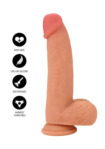 Realistic Dildo Liquid Silicone 18 cm by Hidden Desire - Happytoys Sexshop: online sex shop for Feeling Happy & Easy 😊 - Discreet geleverd