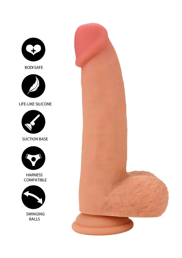 Realistic Dildo Liquid Silicone 19 cm by Hidden Desire - Happytoys Sexshop: online sex shop for Feeling Happy & Easy 😊 - Discreet geleverd