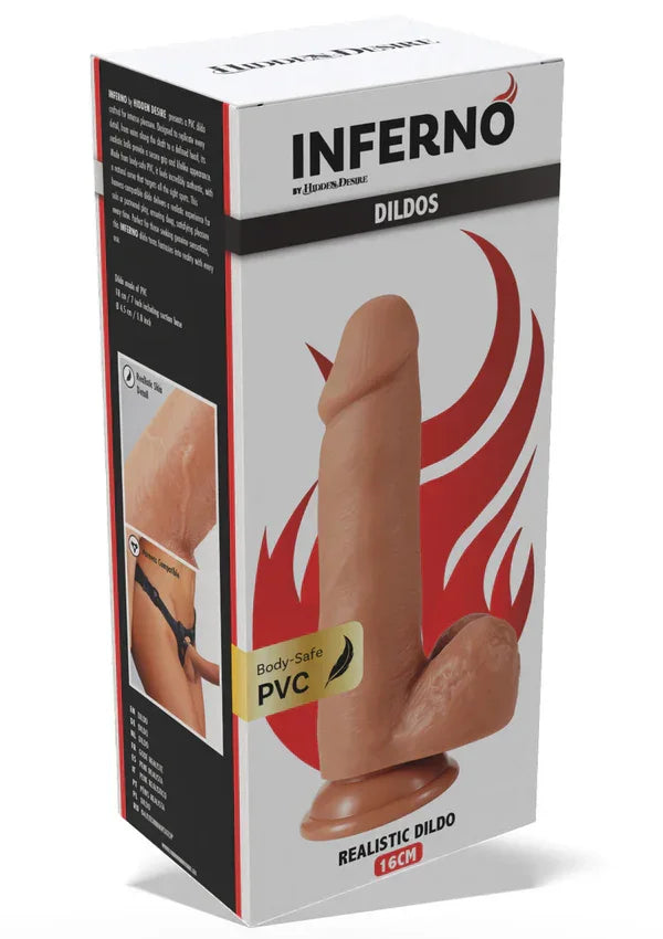 Realistic Dildo PVC 16 cm by Hidden Desire - Happytoys Sexshop: online sex shop for Feeling Happy & Easy 😊 - Discreet geleverd