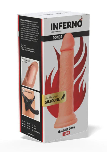 Realistic Dong Liquid Silicone 19 cm by Hidden Desire - Happytoys Sexshop: online sex shop for Feeling Happy & Easy 😊 - Discreet geleverd
