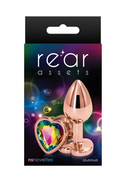 Rear Assets Rose Gold Heart S by NS Novelties - Happytoys Sexshop: online sex shop for Feeling Happy & Easy 😊 - Discreet geleverd
