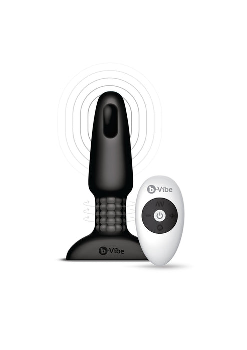 Bestel: Rimming Plug 2 with remote control by B - Vibe - bij Happytoys: de erotische sex webshop | liever Happy dan Easy ⭐⭐⭐⭐⭐