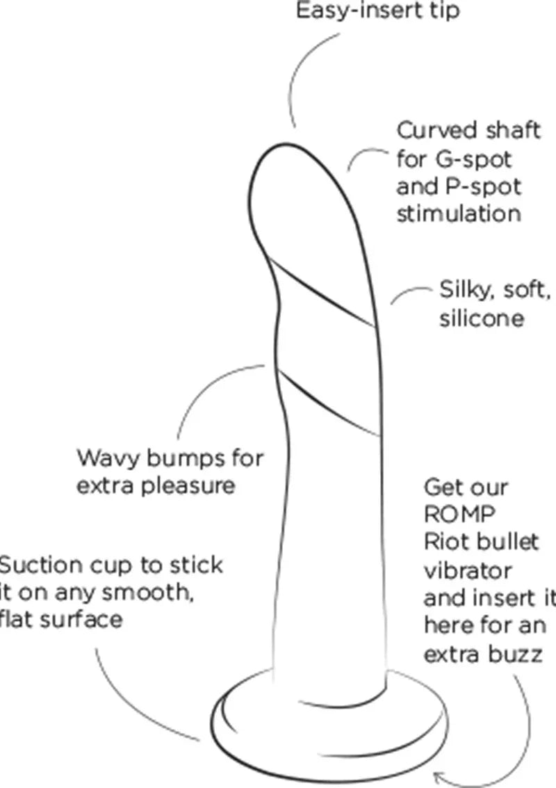 Dizi G-spot Vibrator by Romp - Happytoys Sexshop: online sex shop for Feeling Happy & Easy 😊 - Discreet geleverd