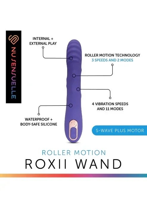 Roxii Roller Motion Wand by @ Sensuelle - Happytoys Sexshop: online sex shop for Feeling Happy & Easy 😊 - Discreet geleverd