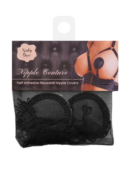 Satin Nipple Covers w Tassel by Kinky Diva - Happytoys Sexshop: online sex shop for Feeling Happy & Easy 😊 - Discreet geleverd