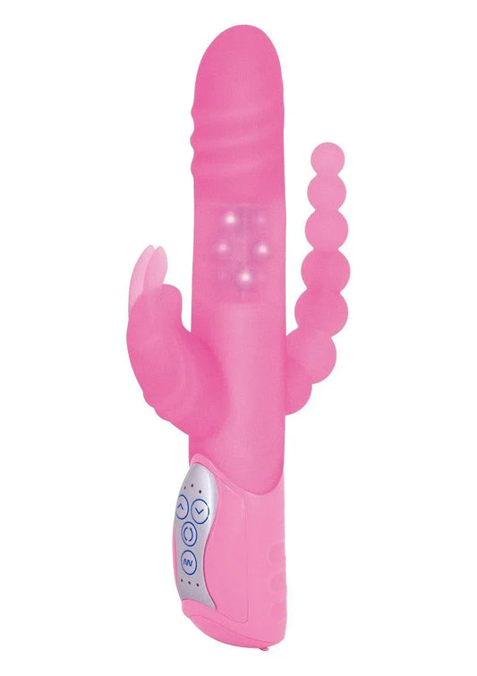 ♀ Seven Creations E-Rabbit Triple Play Driedubbele Vibrator met drie gedeelten - Happytoys Sexshop: online sex shop for Feeling Happy & Easy 😊 - Discreet geleverd