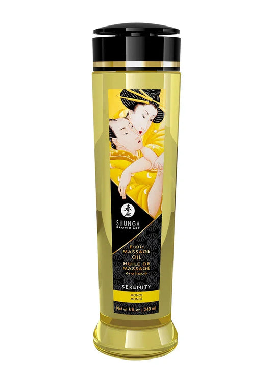Shunga_-_Massage_Olie_-_Sensual_Island_Flowers_-_240_ml_Serentity @ Happytoys Sexshop: online sex shop for Feeling Happy & Easy 😊 the erotic store owned by a woman