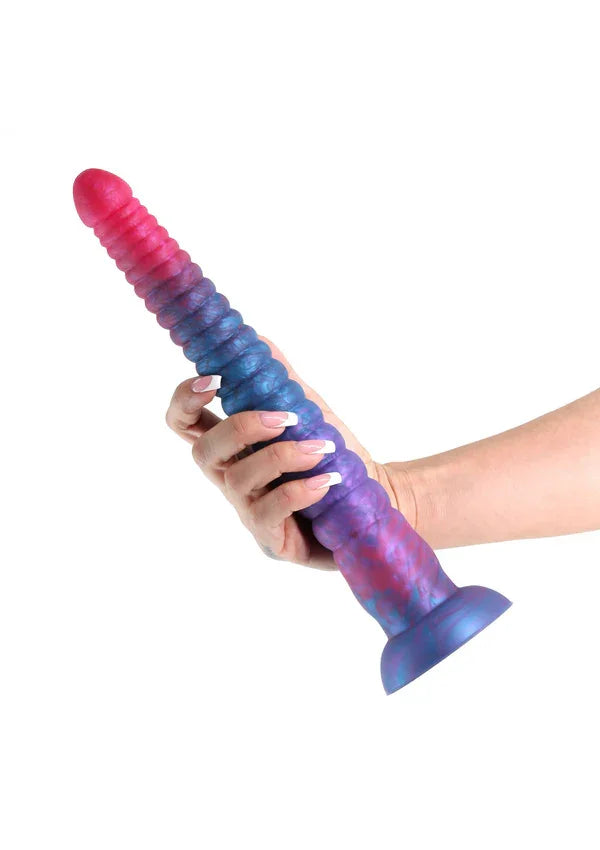 Stacked 12 inch Dildo Blue by NS Novelties - Happytoys Sexshop: online sex shop for Feeling Happy & Easy 😊 - Discreet geleverd