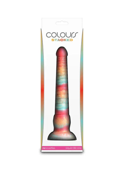 Stacked 9 inch Dildo Red by NS Novelties - Happytoys Sexshop: online sex shop for Feeling Happy & Easy 😊 - Discreet geleverd