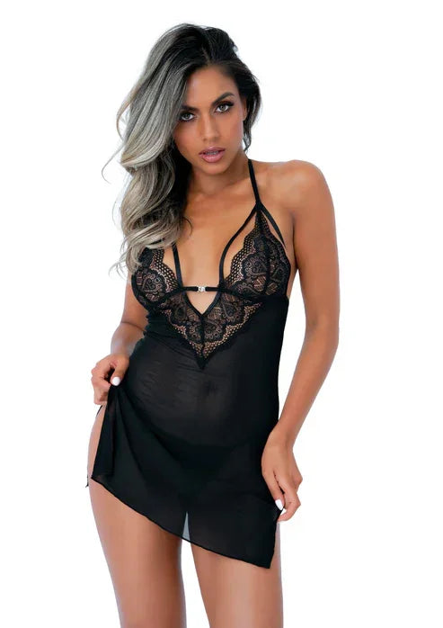 Strappy Lace Babydoll & String by Daring Intimates - Happytoys Sexshop: online sex shop for Feeling Happy & Easy 😊 - Discreet geleverd