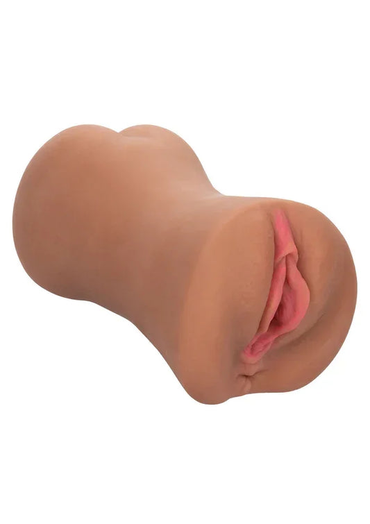 Stroke It Dual Entry Pussy Ass Brown by CalExotics - Happytoys Sexshop: online sex shop for Feeling Happy & Easy 😊 - Discreet geleverd
