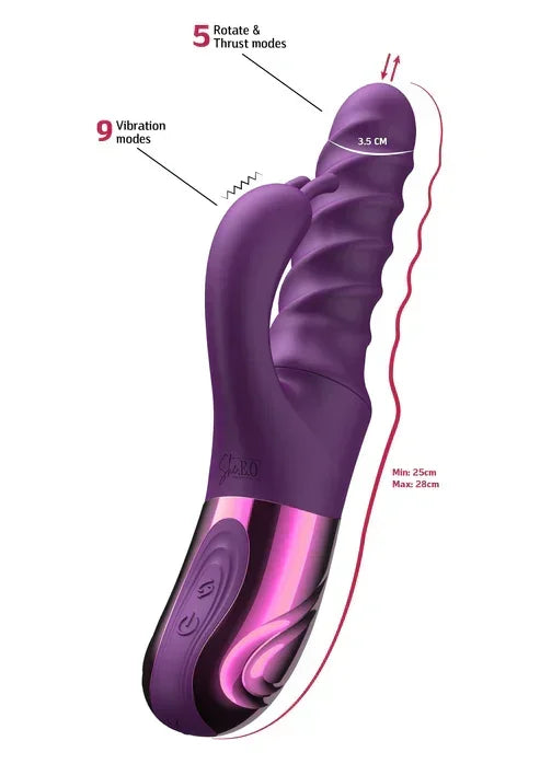 Swirl Rabbit Vibrator @ She.E.O. - Happytoys Sexshop: online sex shop for Feeling Happy & Easy 😊 - Discreet geleverd