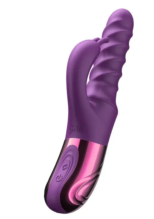 Swirl Rabbit Vibrator @ She.E.O. - Happytoys Sexshop: online sex shop for Feeling Happy & Easy 😊 - Discreet geleverd