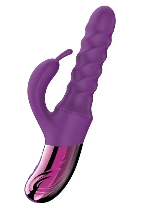 Swirl Rabbit Vibrator @ She.E.O. - Happytoys Sexshop: online sex shop for Feeling Happy & Easy 😊 - Discreet geleverd