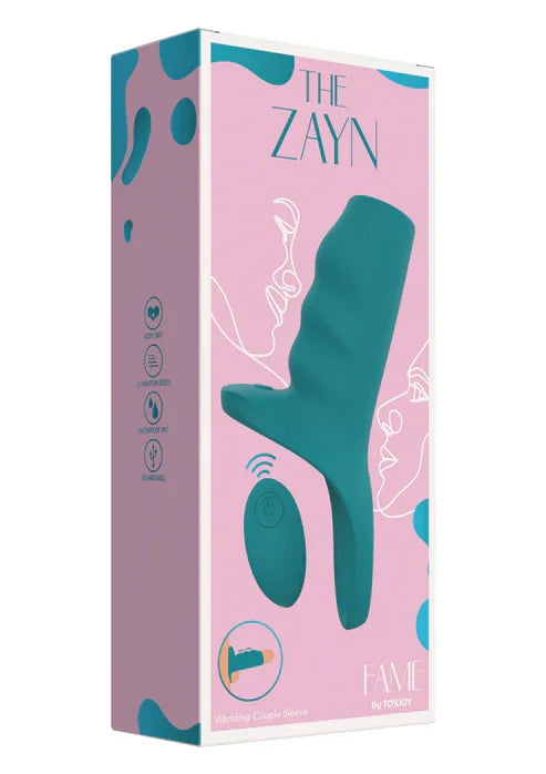 The Zayn Vibrating Couple Sleeve by ToyJoy - Happytoys Sexshop: online sex shop for Feeling Happy & Easy 😊 - Discreet geleverd
