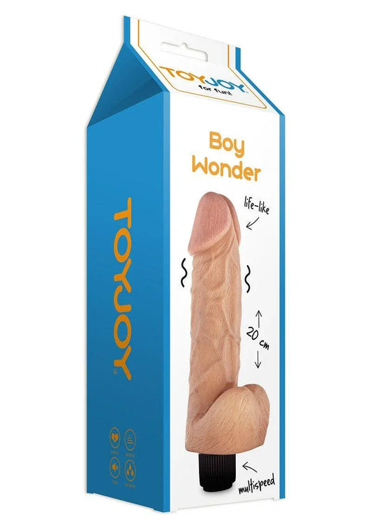 Classics Boy Wonder Vibrating 20cm Dong by ToyJoy - Happytoys Sexshop: online sex shop for Feeling Happy & Easy 😊 - Discreet geleverd